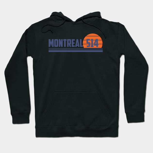 514 Montreal Quebec Area Code Hoodie by Eureka Shirts